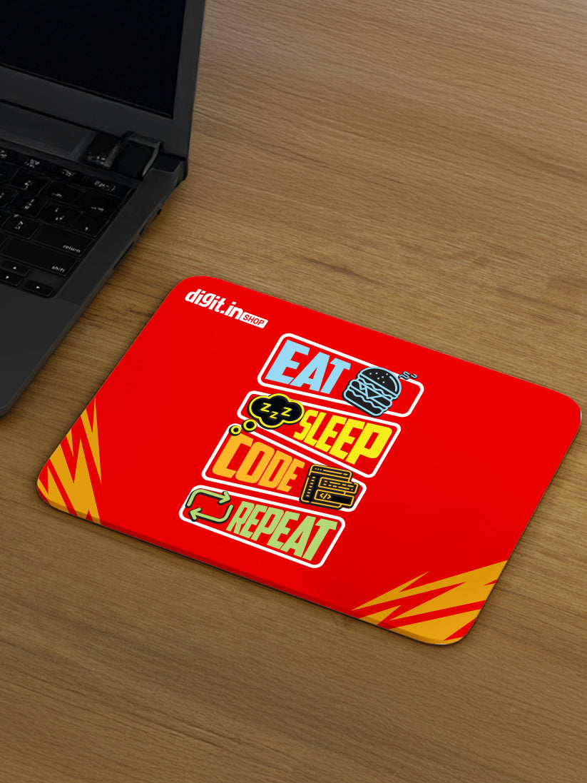 Eat Sleep Code Repeat Mouse Pad
