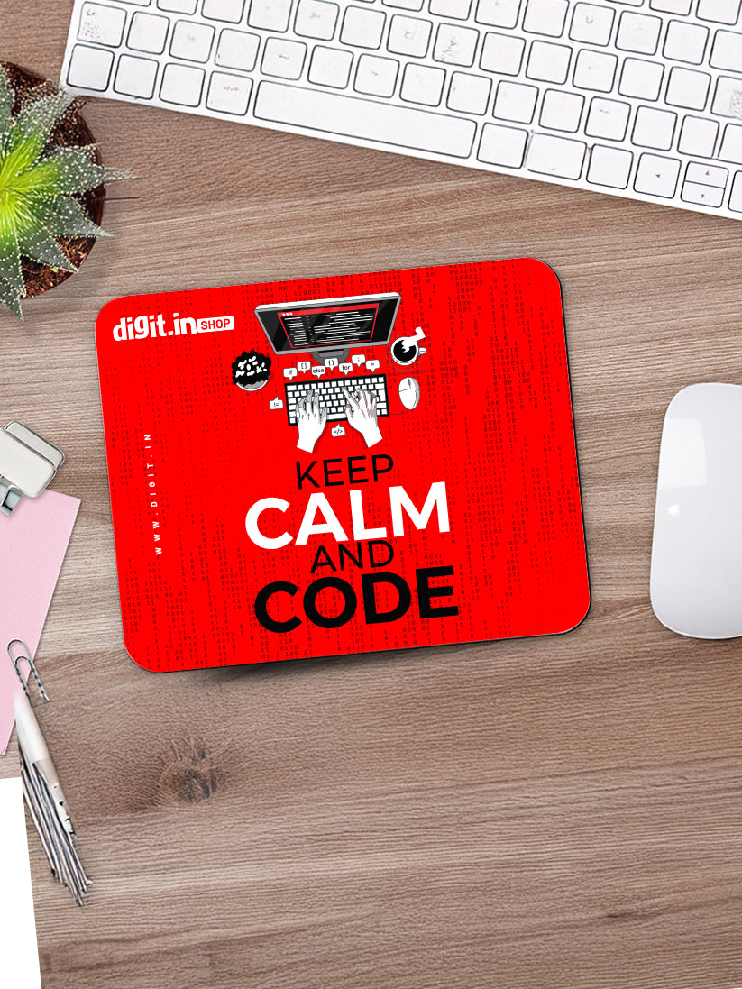 Keep Calm and Code Mouse Pad