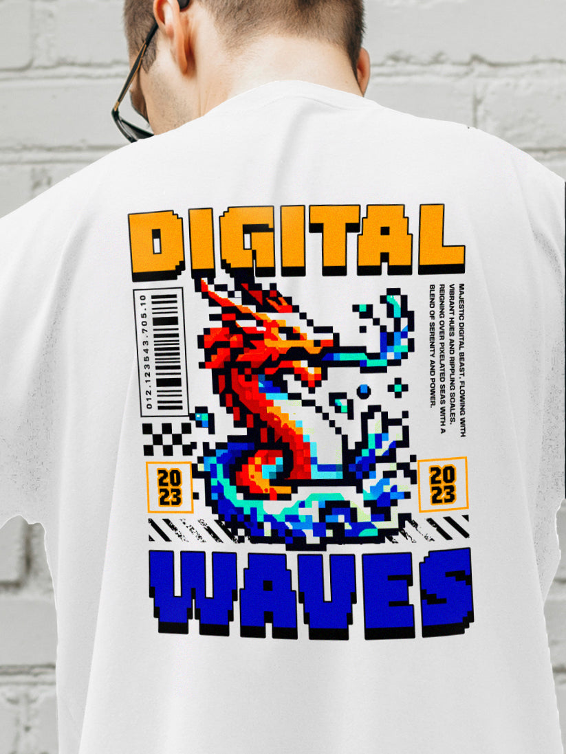 The Digital Wave Closeup T-Shirt