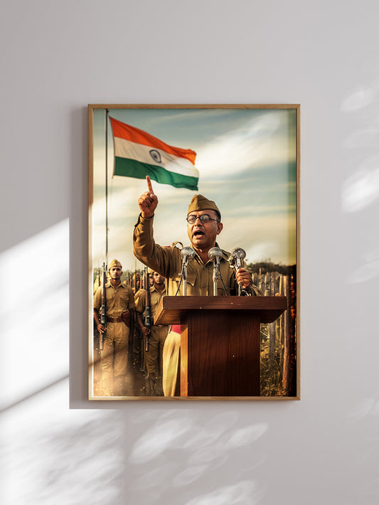 Netaji’s Call to Arms Poster