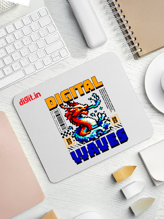The Digital Wave Closeup Mouse Pad