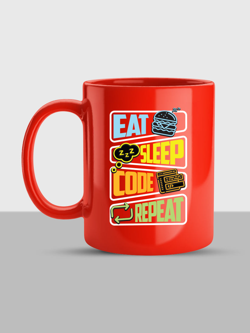 Eat Sleep Code Repeat Mug