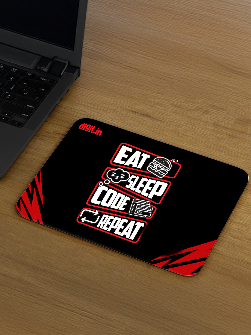 Eat Sleep Code Repeat Mouse Pad