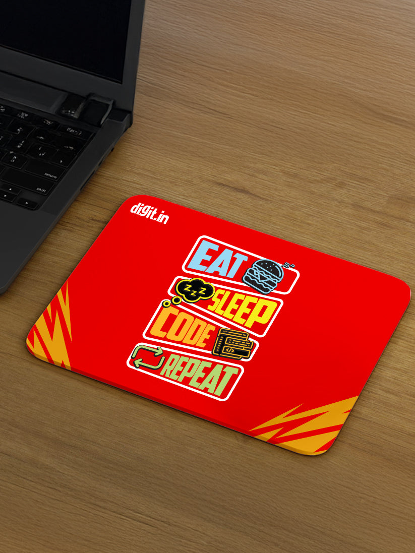 Eat Sleep Code Repeat Mouse Pad