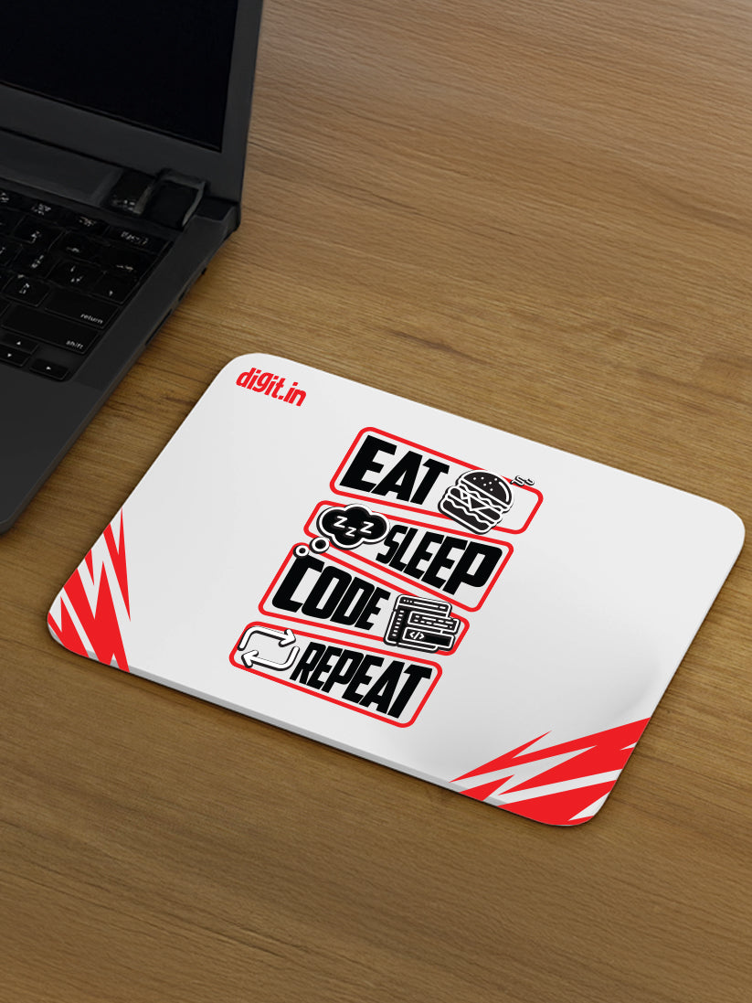 Eat Sleep Code Repeat Mouse Pad