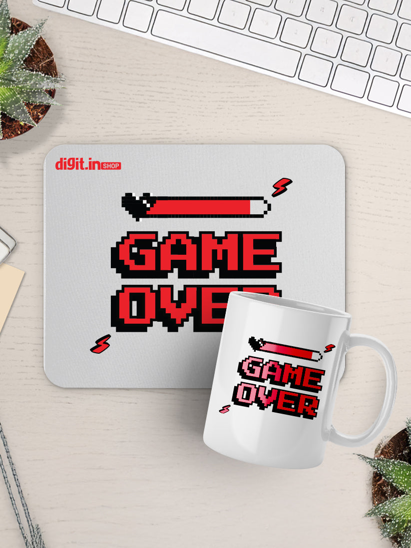 Game Over Mouse Pad & Mug Combo