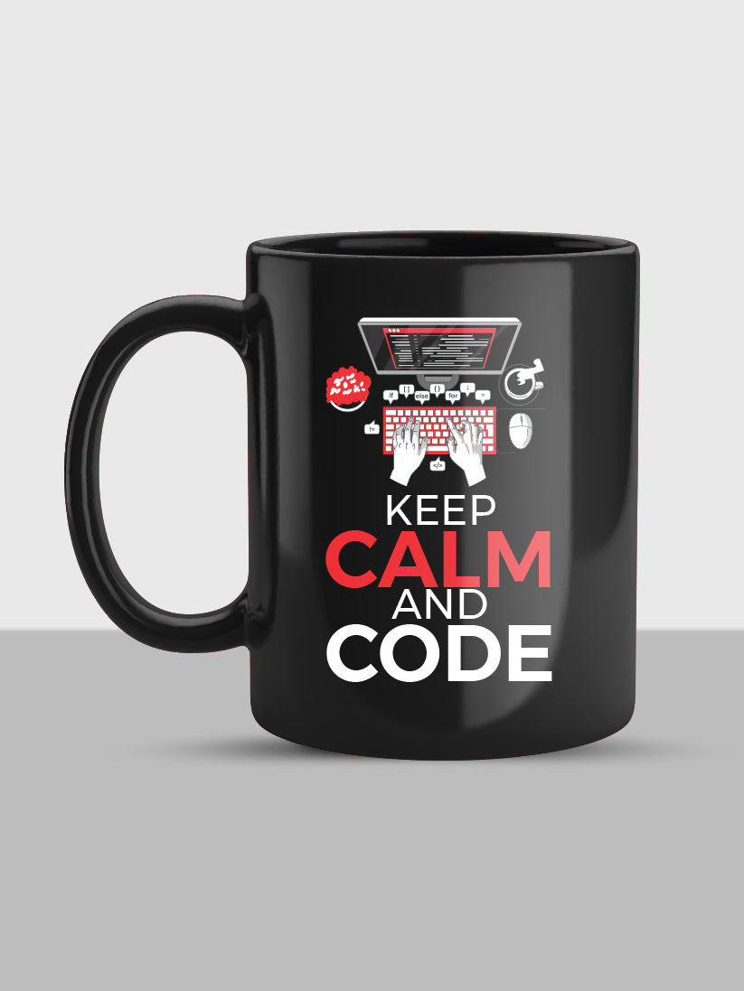 Keep Calm and Code Mug – Digit Shop