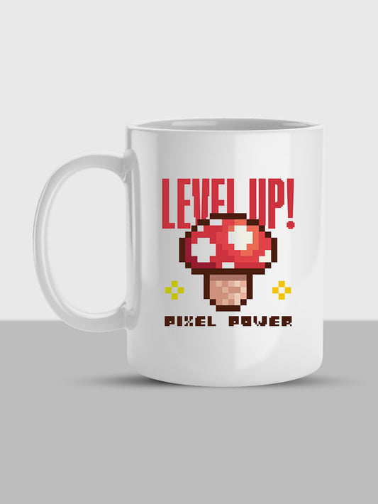Level Up Pixel Power Mug