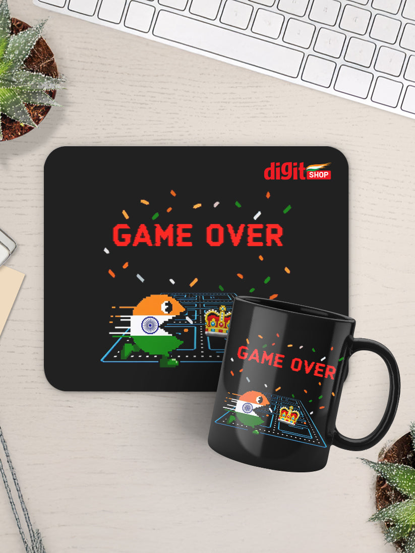 Tricolor Pac-Maze Mousepad & Mug Combo